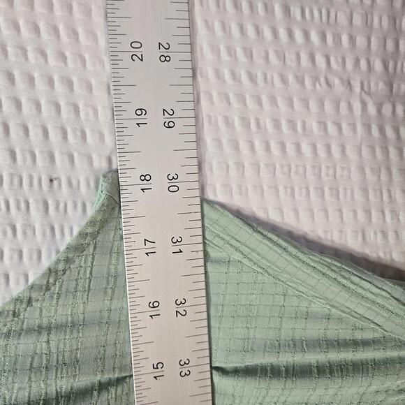 Altar'd State Maxi Dress Women's Size L Sleeveless Open Back Blue/green Tiered - Picture 6 of 8